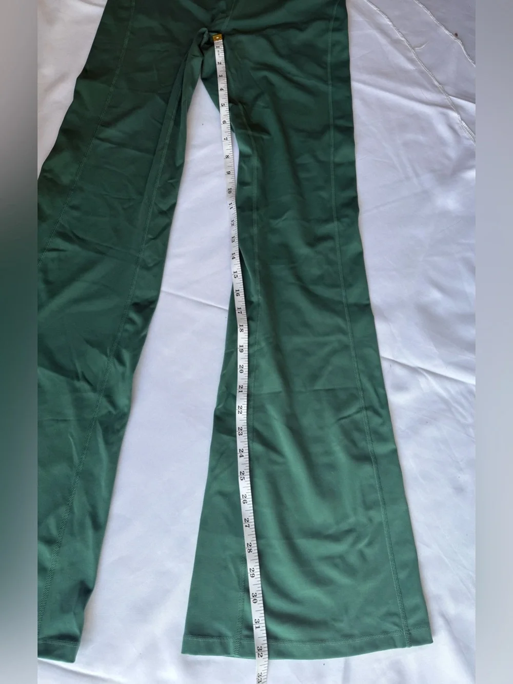 L Space Active Green High Rise Flared Leggings Size Medium